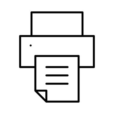 Yazıcı simgesi tasarım, vektör