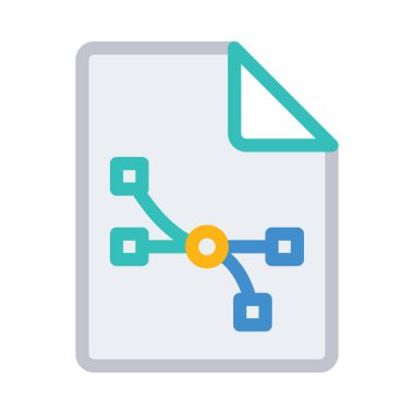 grafik düz simgesi beyaz arka plan, vektör, illüstrasyon izole