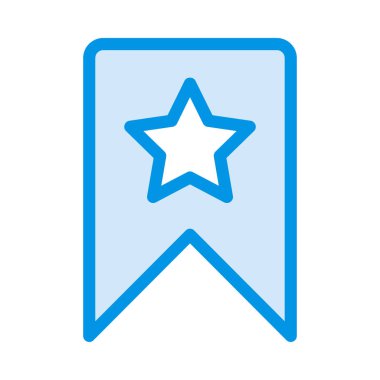 Yıldız simgesi vektör çizim ile bayrak 