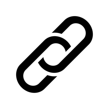 Web bağlantı renk simgesi. Vektör çizim