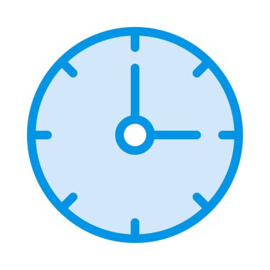 Saat simgesi vektör illüstrasyonu 