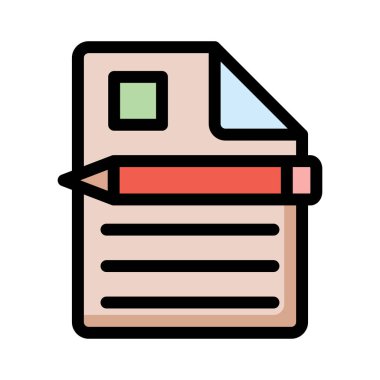 belge simgesi vektör illüstrasyonu 