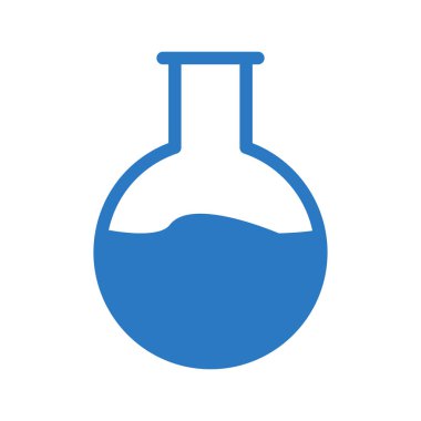 Anahat yuvarlak şişesi izole sıvı ile