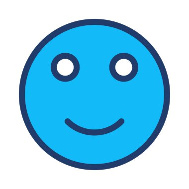 Gülümse ikon vektör illüstrasyonu 