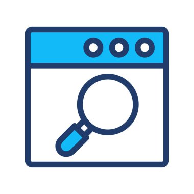 Geliştirme için Web simgesi. Vektör çizim