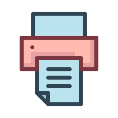 Yazıcı simgesi tasarım, vektör