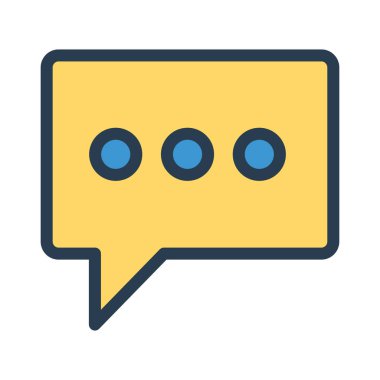 Sohbet simgesi vektör illüstrasyonu 