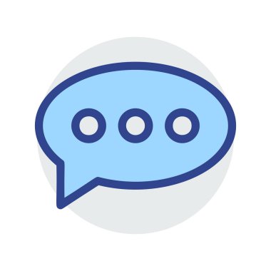 Sohbet mesajı vektör illüstrasyonu 