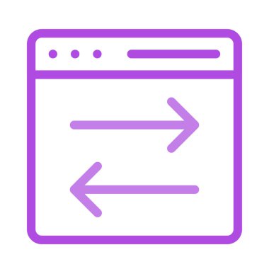 Geliştirme için Web simgesi. Vektör çizim