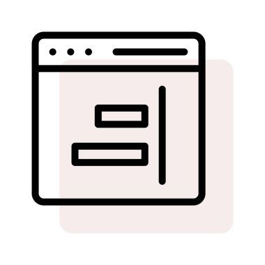 Geliştirme için Web simgesi. Vektör çizim