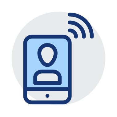 Web geliştirme için mobil tasarım simgesi. Vektör çizim