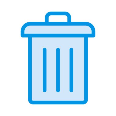 Geri dönüşüm kutusu izole anahat, vektör