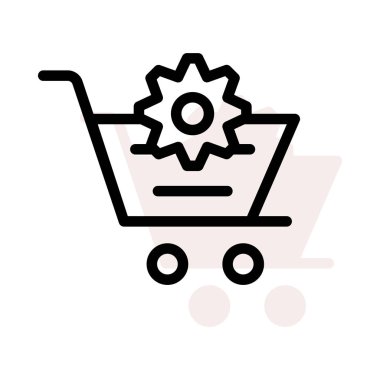 Geliştirme için Web simgesi. Vektör çizim