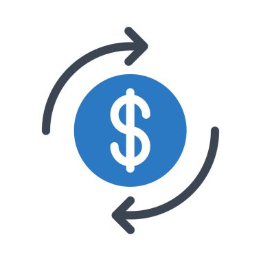 Dolar simgesi vektör illüstrasyonu 