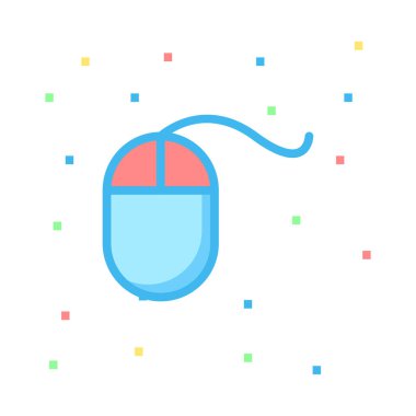 bilgisayar fare simgesi vektör illüstrasyonu 