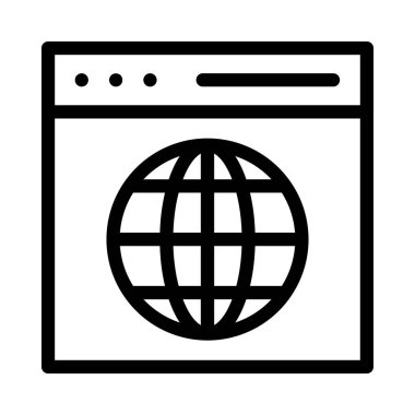 Geliştirme için Web simgesi. Vektör çizim