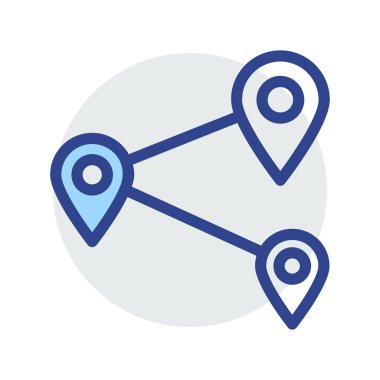 Mavi web renk tasarım simgesi geliştirme için 