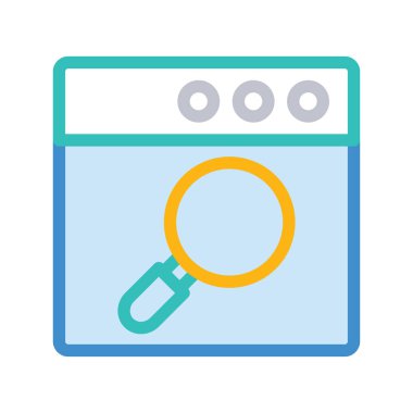 Geliştirme için Web simgesi. Vektör çizim