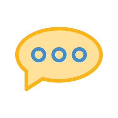 Sohbet mesajı vektör illüstrasyonu 