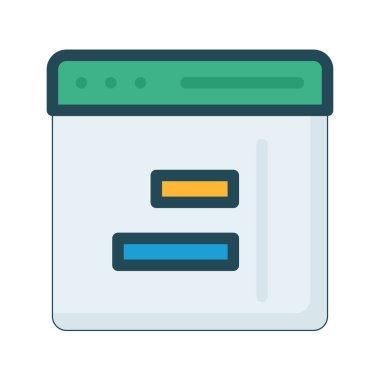 Vektör renk simgesi web için