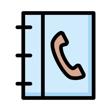 Web telefon simgesi. Vektör çizim