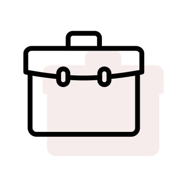 çanta simgesi vektör illüstrasyonu 