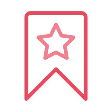 Yıldız simgesi vektör çizim ile bayrak 