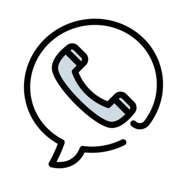 Web geliştirme için telefon simgesi. Vektör çizim