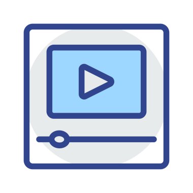 Mavi web renk tasarım simgesi geliştirme için 