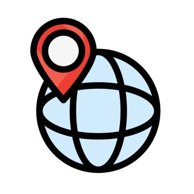 İşaretçi düz simgesi, vektör çizim 