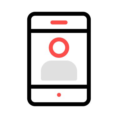 Web telefon simgesi. Vektör çizim