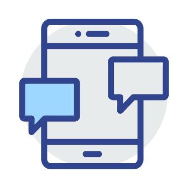 Mavi web renk tasarım simgesi geliştirme için 