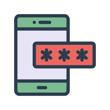 akıllı telefon simgesi vektör illüstrasyonu 