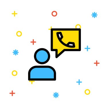 Telefon simgesi vektör illüstrasyonu 