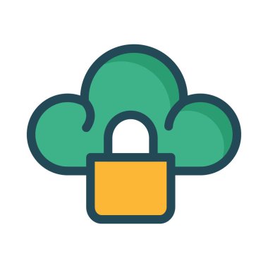 bellek bulut vektör çizim 