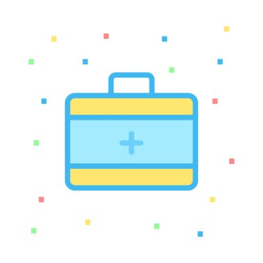 ile simge vektör çizim çanta 