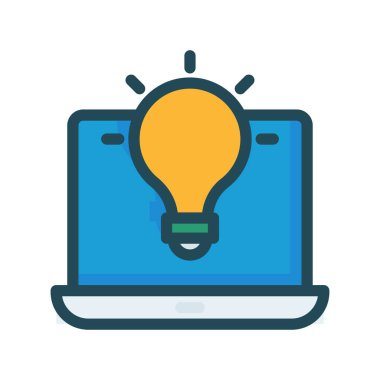 bilgisayar dizüstü simge vektör çizim 