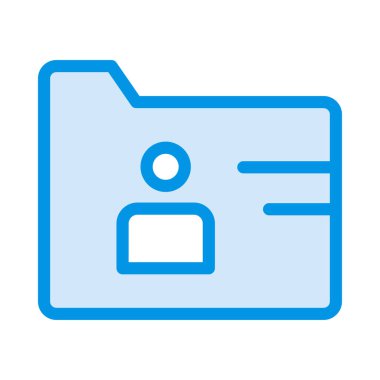 ID kart simgesi vektör illüstrasyonu 