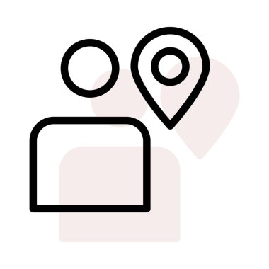 İşaretçi düz simgesi, vektör çizim 