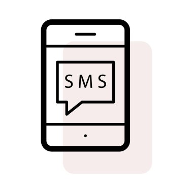  sms kutsal kişilerin resmi, vektör çizim ile Smartphone 