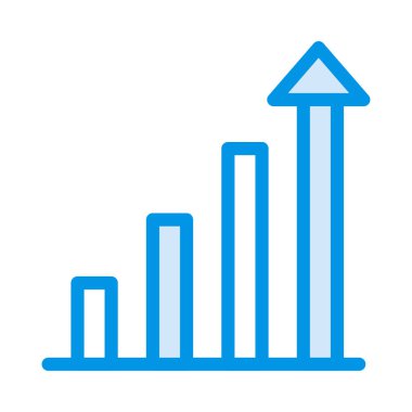 iş grafiği simgesi, vektör illüstrasyonu