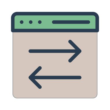 Gelişim için web tasarım simgesi. vektör illüstrasyonu