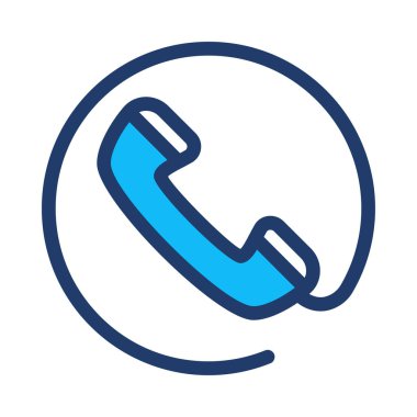 Telefon simgesi vektör illüstrasyonu 
