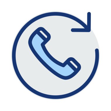 Telefon simgesi vektör illüstrasyonu 