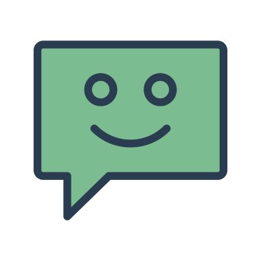 Sohbet mesajı vektör illüstrasyonu 