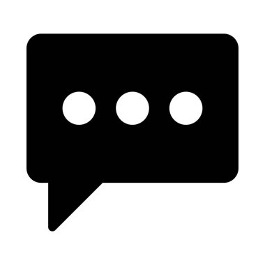 Sohbet simgesi vektör illüstrasyonu 