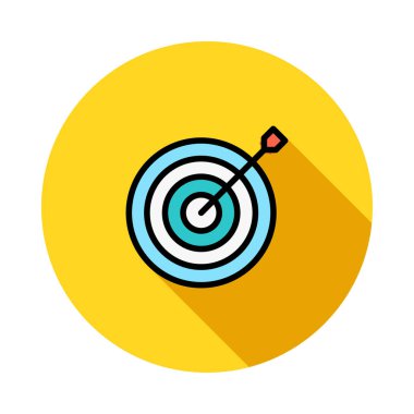 hedef simge vektör illüstrasyonu 