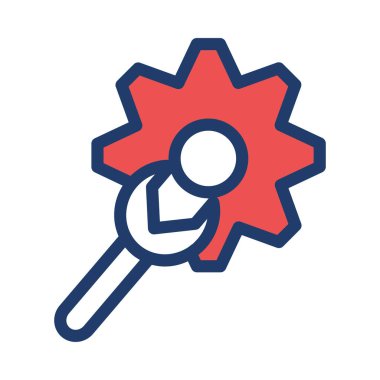 vites düz stil simgesi, vektör çizim anahtarı 