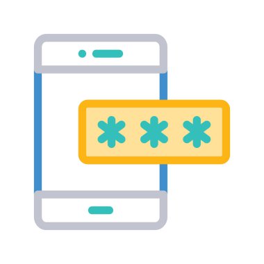 akıllı telefon simgesi vektör illüstrasyonu 