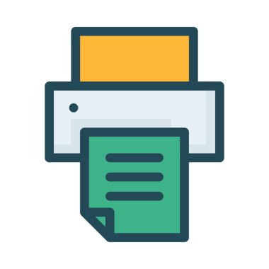 Yazıcı simgesi tasarım, vektör